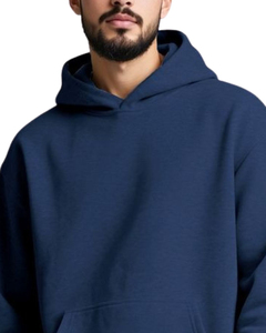 Conjunto Deportivo para Hombre, Color Azul Marino, con Capucha, Manga Larga, Estilo Casual, Transpirable, 100% Algodón, Peso Medio, para Otoño - Product Image 2