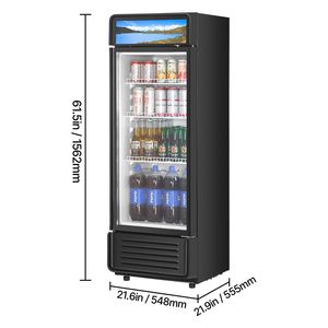 Frigorifero Espositore Commerciale con Porta in Vetro da 6.9 CU.FT, Congelatore per Bevande - Product Image 5