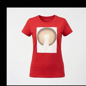 Camiseta de manga corta con cuello redondo divertida para mujer, de tela de malla, estilo casual, venta al por mayor, a granel, a la moda, color personalizado - Product Image 1