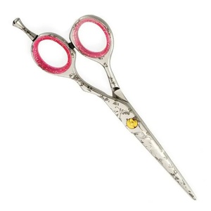 Ciseaux de coiffure professionnels en acier inoxydable à pointe affûtée pour droitiers, manche long, non pliables, pour usage en salon - Product Image 1