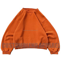 Sudaderas con Capucha Estampadas Vintage Personalizadas al por Mayor OEM, Súper Suaves, Cuello Redondo, Ajuste Regular, Cortas, Bordadas, Otoño