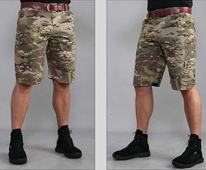 Pantalones Cortos Cargo de Camuflaje para Hombre, Cintura Media, Secado Rápido, Transpirables, con Logotipo Frontal, Estilo Workwear, Largo Bermuda, Poliéster y Otras Telas - Product Image 6