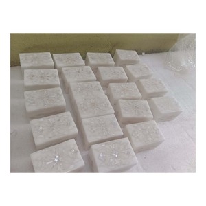 Fabriqué à la main, nouveauté, assortiment de boîtes en marbre incrusté de nacre, forme carrée pour cadeau - Product Image 1