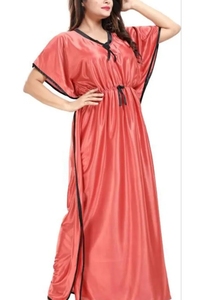 Hot sale Kaftan Moroccan kaftan Dress Batwing Wide Sleeve VNeck Polyester Regular Fit Casual Evening Party <b>Flared</b> Sleep Wear - Product Image 2