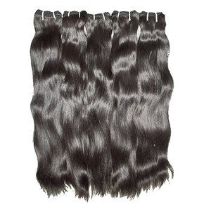 Extensions de cheveux humains indiens noirs bouclés, double trame, 100 grammes, tissage à boucles profondes permanentes - Product Image 2
