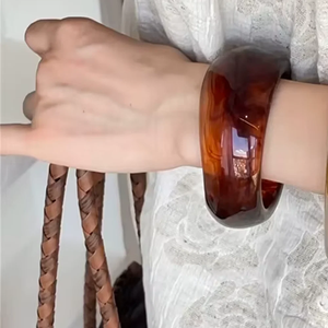 <b>Clear</b> <b>Resin</b> Round Bangle Bracelet Flower Design Artistic Home Decoration Craft Handmade - Product Image 4