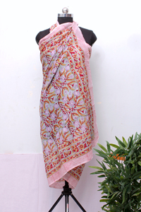 Women 100% Cotton Hand Block Print <b>Sarong</b> Floral Beach <b>Wrap</b> Lightweight Pareo Summer Cover Up Shawl. - Product Image 3