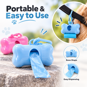 Dispensador de Bolsas para Excrementos de Perro con Forma de Hueso, Portátil, con Clip para Correa, para Pasear Perros - Product Image 4