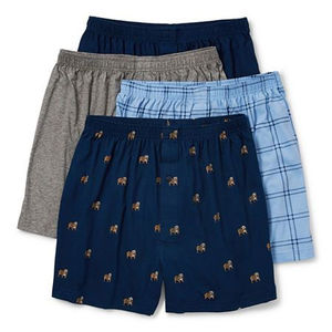 Calzoncillos Boxer de Algodón Transpirable para Hombre, Corte Medio, con Cierre, Antibacterianos, de Secado Rápido, Tallas Grandes, Ajuste Holgado, Ropa Interior Informal, con Logotipo Personalizado - Product Image 1