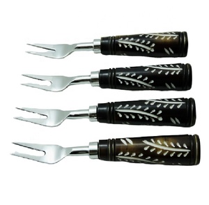 รอยัลที่ไม่ซ้ำกันจับเรซินชุดส้อม Flatware กับสำหรับใช้ในโรงแรมบ้านร้านอาหารที่มีคุณภาพที่ดีที่สุดชุดชีสสำหรับขายใหม่ - Product Image 2