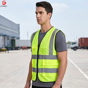 เสื้อกั๊กสะท้อนแสงสำหรับผู้ชายแบบกำหนดเองได้ มาตรฐาน ANSI Class 2 EN ISO 20471 รับรองการมองเห็นสูง น้ำหนักเบา ระบายอากาศได้ดี เหมาะสำหรับงานหลากหลายประเภท - Product Image 3