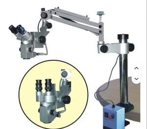 Microscope chirurgical dentaire binoculaire avec tête inclinable à 180° °   Système optique incliné, zoom continu, grossissement 20x. - Product Image 2