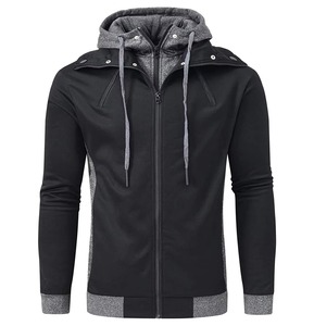Sweat à capuche double couche premium unisexe, coupe oversize, chaud pour l'hiver, en coton épais, streetwear, pull à fermeture éclair, pour hommes et femmes, logo personnalisé - Product Image 4