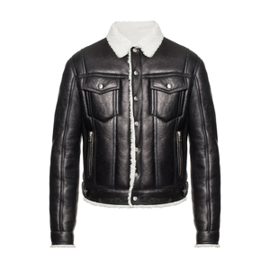 Top Best Quality <b>Mens</b> Leather <b>Fur</b> <b>Jacket</b> Luxury Warm Outerwear Unique Color High Quality Wholesale Manufacturing Service - Product Image 4