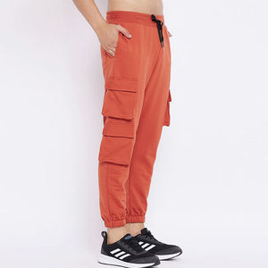 Pantalones deportivos cargo para hombre, cintura elástica con cordón, múltiples bolsillos, pantalones casuales tipo jogger, ropa de otoño para hombre a precio de mayoreo. - Product Image 5