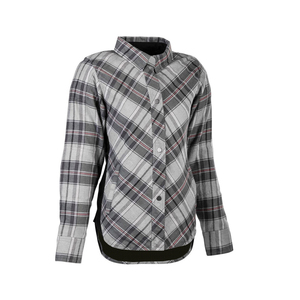 Chemise en coton à manches longues à carreaux bleus pour femmes, style automne, haut en flanelle - Product Image 2