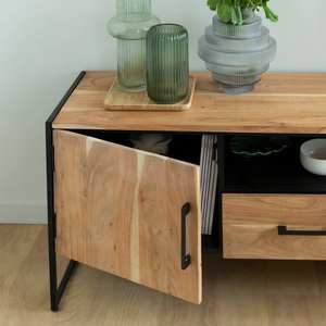 Mueble para TV Vandana Mira Arista en madera de acacia y metal - Product Image 5