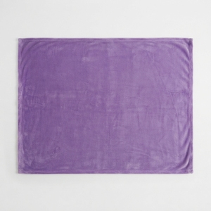 Couverture en peluche lilas, en polaire et flanelle, tricotée, personnalisée pour la maison et les voyages - Product Image 2