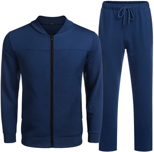 Survêtement de sport de marque pour hommes, tenue décontractée 2 pièces, avec fermeture éclair, coupe-vent, 2020 - Product Image 2