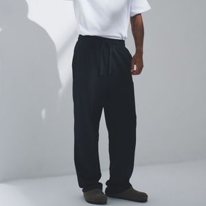 Pantalones Casuales de Algodón Sólido, Ligeros, Lisos, para Hombre, Pantalones Deportivos de Algodón Grueso, Personalizados, OEM, Marca Privada, Venta al Por Mayor - Product Image 1