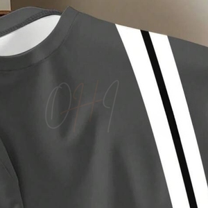 Camiseta Casual Personalizada para Hombre, 100% Algodón, Cuello Redondo, Manga Corta, Ecológica, Transpirable, Estilo Urbano - Product Image 3