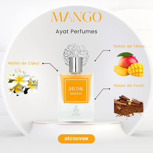 Parfum MUSK MANGO 50ml par Ayat Perfumes, original de Dubaï, parfum arabe longue tenue pour homme et femme. - Product Image 3