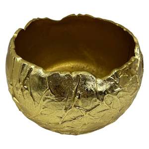 Bol en métal de luxe écologique personnalisé pour la maison et le jardin, idéal pour servir les invités, ustensiles de cuisine, articles de fête, en aluminium doré, pour snacks et noix. - Product Image 6