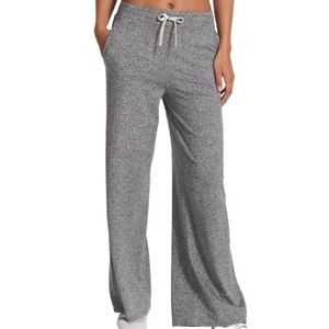 Women Casual Wide Leg Sweatpants Soft Cotton Lounge Pants Elastic Waist Breathable Quick Dry 220g Adjustable <b>Drawstring</b> <b>Trouser</b> - Product Image 1