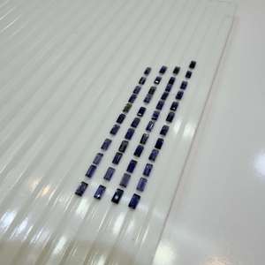 พลอยไอโอไลต์ธรรมชาติสีสโมคกี้ทรงบาแกตต์ ขนาด 2x4 มม. น้ำหนัก 38.15 กรัม จากรัฐราชสถาน สำหรับทำเครื่องประดับ - Product Image 3