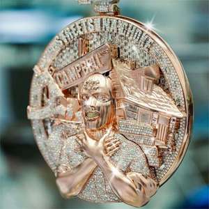 จี้รูปคนแบบนูน 3 มิติ ดีไซน์หรูหราจากโรงงานชั้นนำ ประดับเพชรโมอิสซาไนต์ ทรงกลม สไตล์ฮิปฮอป หนาแน่น - Product Image 6