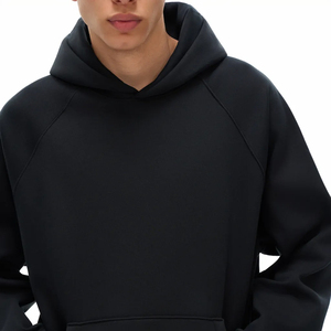 Sudadera con Capucha Raglán Extra Grande Personalizada para Hombre, de Lujo, en Blanco, Gruesa, Unisex, de 380, 400, 500, 610 GSM, Fabricada a Medida - Product Image 2