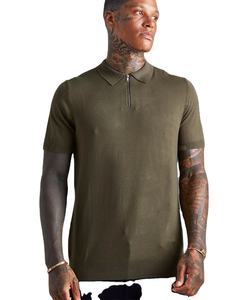 Fabricants en vrac T-shirt Oem Chemises polo personnalisées en coton brodé uni Chemises polo en coton respirant 100% coton pour hommes - Product Image 1