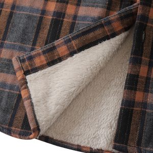 Chemises en flanelle à carreaux de qualité pour hommes, veste épaisse, doublure matelassée, manches longues, chemise d'hiver en coton avec poches - Product Image 2