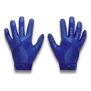 ถุงมือตีเบสบอลหนัง PU สีน้ำเงิน แบบสวมได้ทั้งสองมือ ปิดด้วยแถบตีนตุ๊กแก สำหรับผู้ใหญ่ ใช้ได้ทั้งชายและหญิง ทนทาน เหมาะสำหรับการฝึกซ้อม - Product Image 1