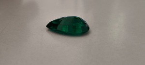 Esmeralda verde de corte lágrima, 100% natural, hecha a mano, diseñada en laboratorio, pulida, suelta, para la fabricación de joyería fina. - Product Image 4