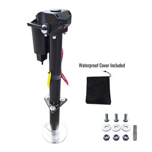 Cric électrique pour remorque 3500 lb, 12 V CC, avec jambe de levage de 27 pouces, pour caravane, camping-car, bateau, étanche - Product Image 1