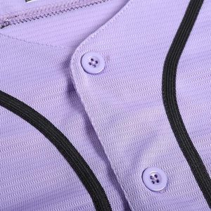 Maillot de baseball unisexe à manches courtes, uni, respirant, anti-humidité, imprimé, boutonné sur le devant, coupe classique, pour adultes, toutes saisons - Product Image 5