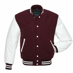 Customizable High Street Varsity Winter <b>Jacket</b> Stand Collar Green Body <b>White</b> Sleeves Patchwork Cartoon Design for <b>Men</b> Adults - Product Image 3