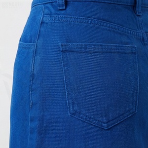 Jupe en jean taille haute pour femme, coupe trapèze, longueur genou, couleur unie, style décontracté avec poches, pour toutes les saisons - Product Image 5