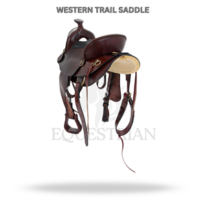 Western Trail Saddle Horse Riding Saddle Equestrian <b>Equipment</b> - Product Image 2
