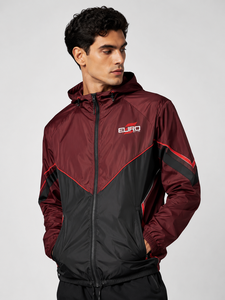 Men's Hooded Stand Collar Waterproof <b>Reversible</b> Windproof Canvas Windbreaker <b>Jacket</b> OEM Customizable Colors Zipper Front Back - Product Image 1