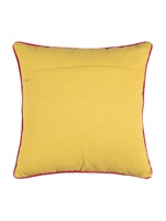 Housse de coussin en coton brodée à la main, couverture de luxe, écologique, jaune, pour salon d'hôtel, pour canapé ou lit, décorative, livraison gratuite
