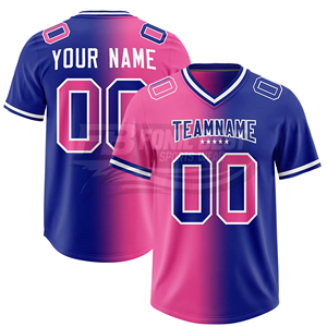 Camiseta de Fútbol Americano Personalizada para Hombre, Manga Corta, Cuello en V, Degradado Negro y Amarillo, Impresión Sublimada, Absorbe la Humedad, para Adultos - Product Image 2