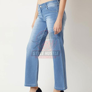 Pantalons décontractés pour femmes de haute qualité, couleur unie, prix bas, jeans pour femmes adultes, best-sellers - Product Image 3