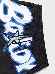 Shorts de basketball personnalisés pour hommes, respirants, en maille 100% polyester, grandes tailles, logo personnalisé, antibactériens, séchage rapide, fermeture à cordon. - Product Image 3