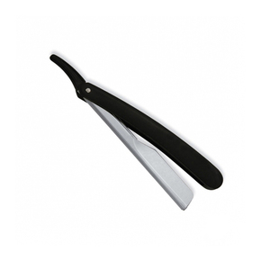 Navaja de Afeitar Recta Personalizada con Mango Negro y Hoja de Acero Inoxidable, Herramienta de Afeitado de Precisión para Hombres, Afeitado en Húmedo, Cuidado de la Barba - Product Image 1