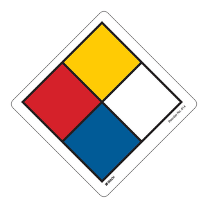 Brady NFPA Diamond Hazard Labels-Durable PVC <b>Vinyl</b> <b>Stickers</b> for Laboratory & Chemical Storage Identification - Product Image 2