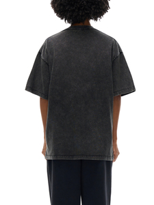 เสื้อยืดพรีเมียมผ้าฝ้าย 100% ทรงปกติ สไตล์วินเทจฟอกสี สำหรับผู้หญิง เสื้อสตรีทแวร์คุณภาพสูง ผ้าเทอร์รี่ OEM ซักแห้งเร็ว - Product Image 2