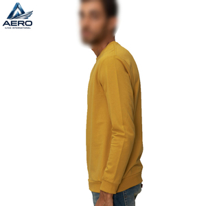 Sweat-shirt personnalisé en coton lourd 100% vierge, vente en gros, haute qualité, 400 GSM, pull molletonné uni, col rond pour hommes - Product Image 2