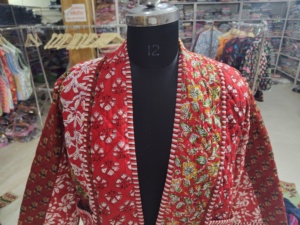 Cardigan ouvert pour femme à imprimé floral, style bohème, manches longues, vêtement d'extérieur décontracté, tissu polyester rouge, poche plaquée, CADEAU - Product Image 4